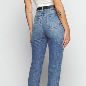 Reformation Cynthia High Rise Straight Leg Jeans